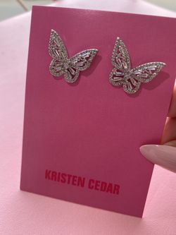 Butterfly earrings sterling silver