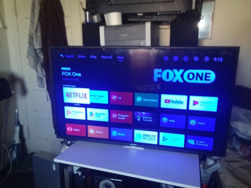 Sony Bravia Smart TV 49" Inch Class LED 1260p Smart 4K Ultra HD TV Remote control Includes