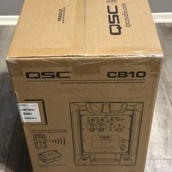 QSC CB10 Bluetooth Battery Powered Loudspeaker MEW