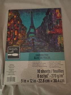 Canvas Pad by Artist's Loft 9x12 