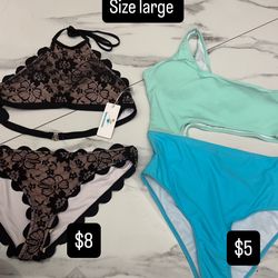 New size large bathing suits