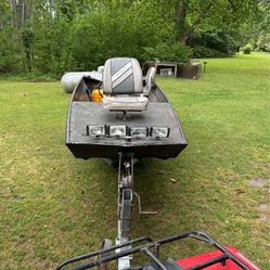 John Boat And Canoe Both In Great Condition 