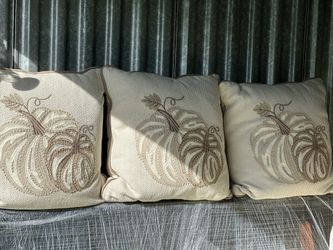 Set Of Six Thanksgiving  Throw Pillows Could Be Used Indoor Or Outdoor