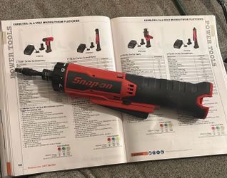 Snap-on Cordless Screwdriver Red and Black