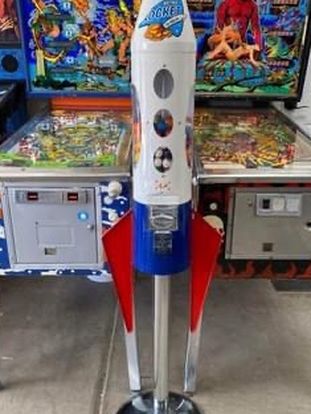 Retro Rocket Gumball Machine