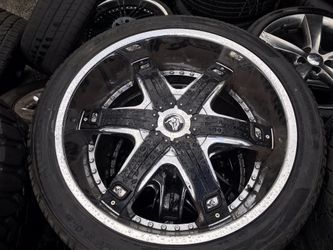 24” Diablo Wheels and Tires USED