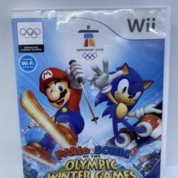 Mario & Sonic at the Olympic Winter Games (Nintendo Wii, 2009) Complete - Tested