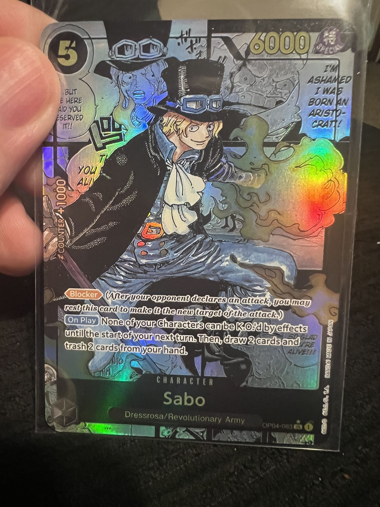 Selling Rare Sabo Manga Card