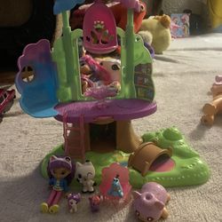 gabby's doll house tree house bundle and other toys lot