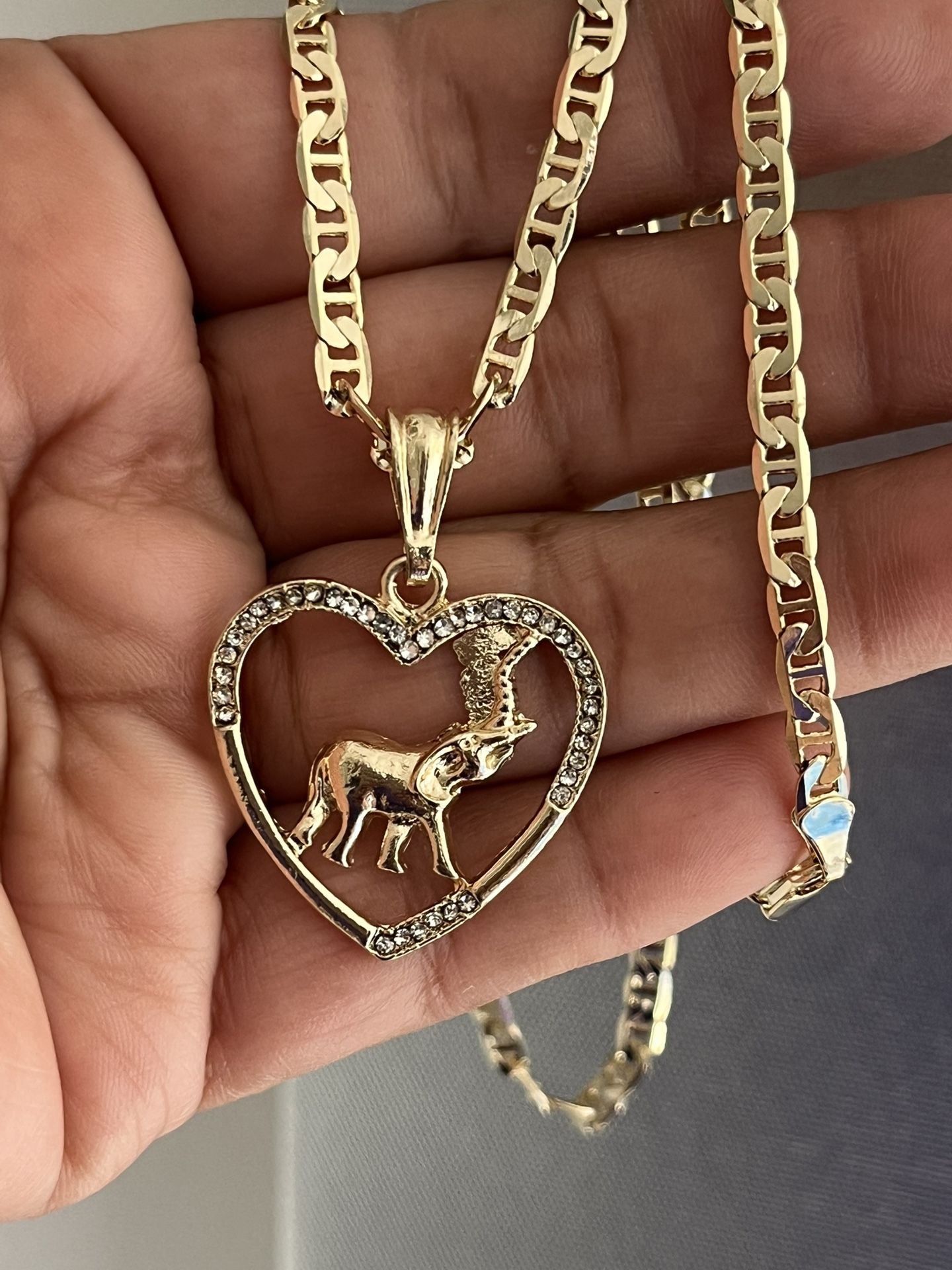 elephant heart necklace