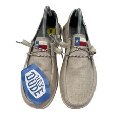 NEW Hey Dude Wendy Texas Flag Loafers Women’s 9 casual Sneakers NWT