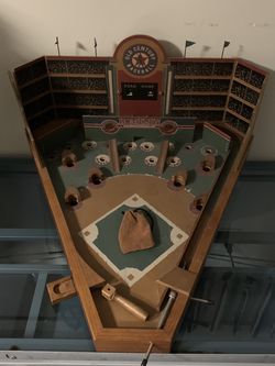 Wooden Baseball Pinball Game