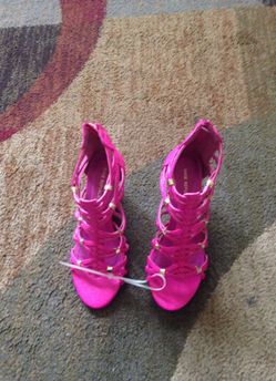 Pink wedges size 7