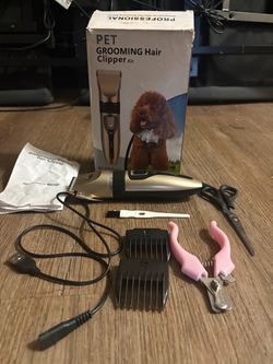 Professional Pet Grooming Hair Clipper Kit
