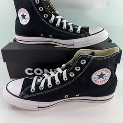 NEW CONVERSE Men's Women's All Star Hi Black Shoes M9160C - men’s size 9.5/ women’s size 11.5