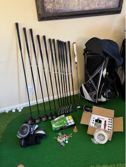 Gorgeous Maxfli Black Max Limited Edition Complete Wood System Cavity irons Graphite shafts Set