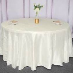 Tablecloth Round New Ivory 