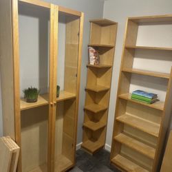 ✨🦠 RARE Vintage Inter IKEA Display Wood Shelving Furniture ✨ITALY 1999