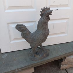 20" H Cast Aluminum Rooster 🐓 Outdoor Decoration 