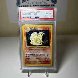 PSA 8 Ninetales Holographic From Base Set!!