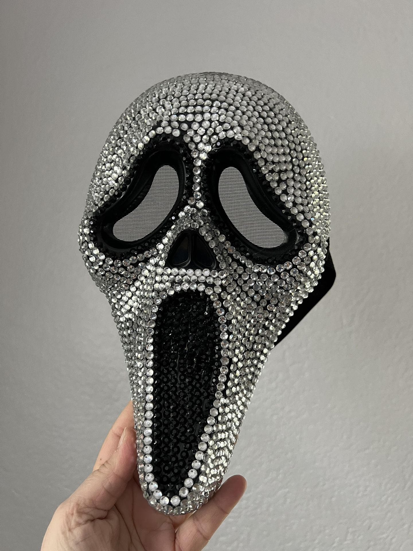 Bedazzled Bling Scream Ghost Face Halloween Mask