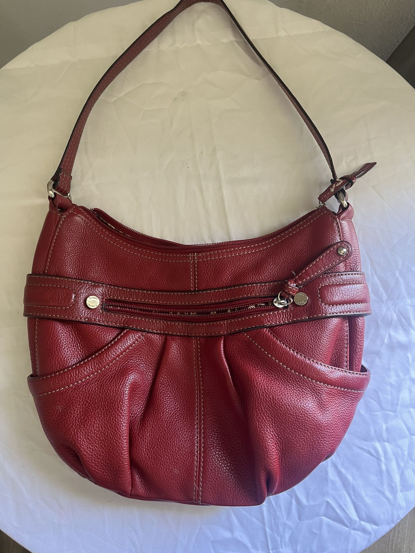 Tignanello Red Leather Purse