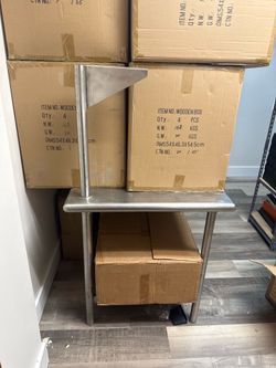 Stainless steel kitchen tables