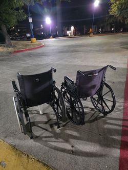Lot of 2 Manual Wheelchairs