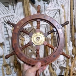 Vintage Nautical Ship Wheel