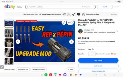 Upgrade Parts Kit for REP X PEPIN Dumbbells