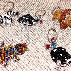 Handmade African Folkart Keyrings