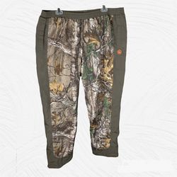 Game Winner Real Tree Lined Camoflauge Waterproof Coated Hunting Pants Men L 36/38