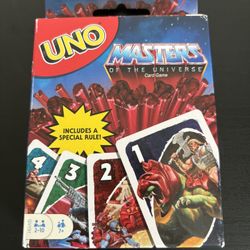 New! UNO Masters of the Universe Card Game for Kids & Adults