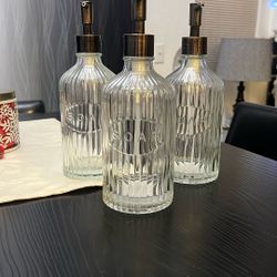 Glass Hand Soap Dispensers