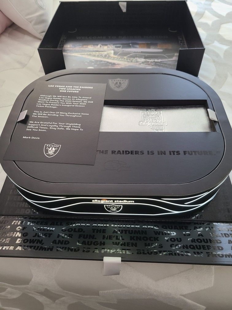 2020 Las Vegas Raiders Inaugural Season Ticket Package Box