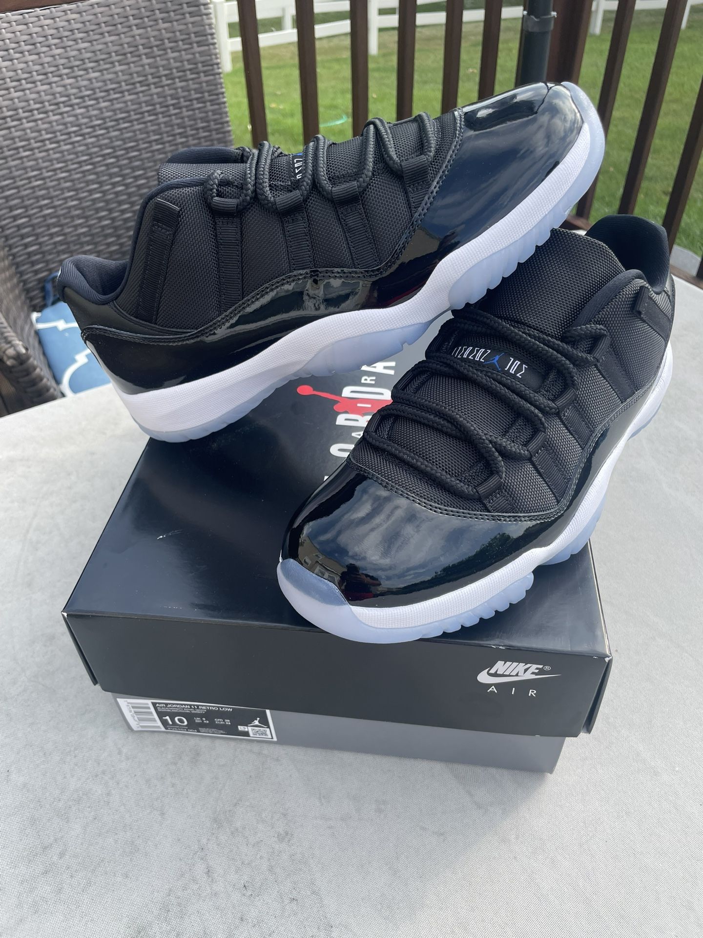 NEW MENS JORDAN 11 RETRO LOW SPACE JAM SIZE 10 SHOES 2024