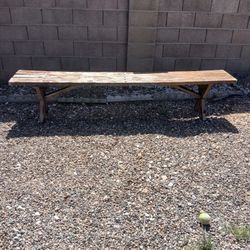 Vintage Wood Garden Bench