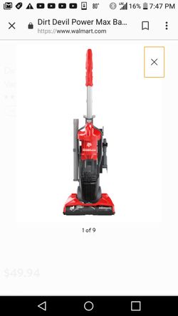 Dirt devil power max carpet-hardwood