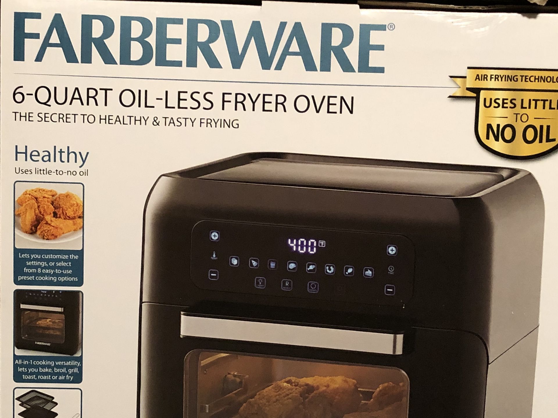 $90 Air Fryer Oven 6 QT Farberware $90 100% Brand New Box Never Opened $90