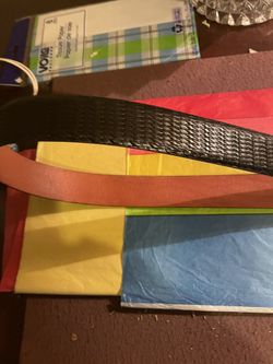 Trafalgar men’s Black Pattern Belt Size 38