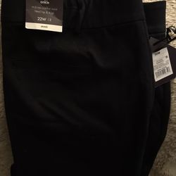 New, Black Women’s Slacks, Size 22W