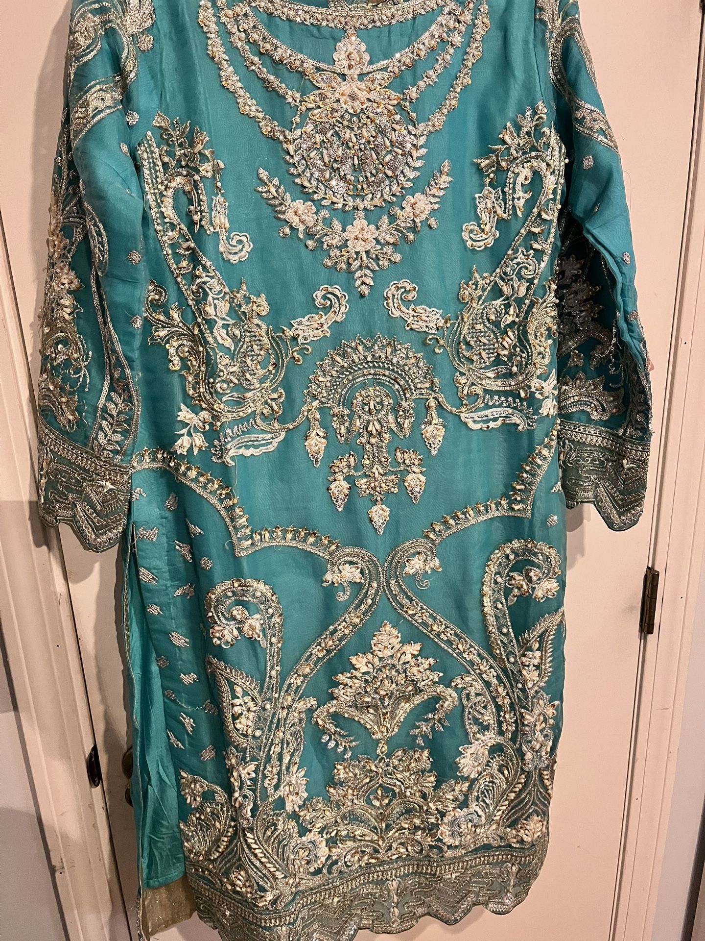 Pakistani Eid clothes Medium Size 3 Pcs