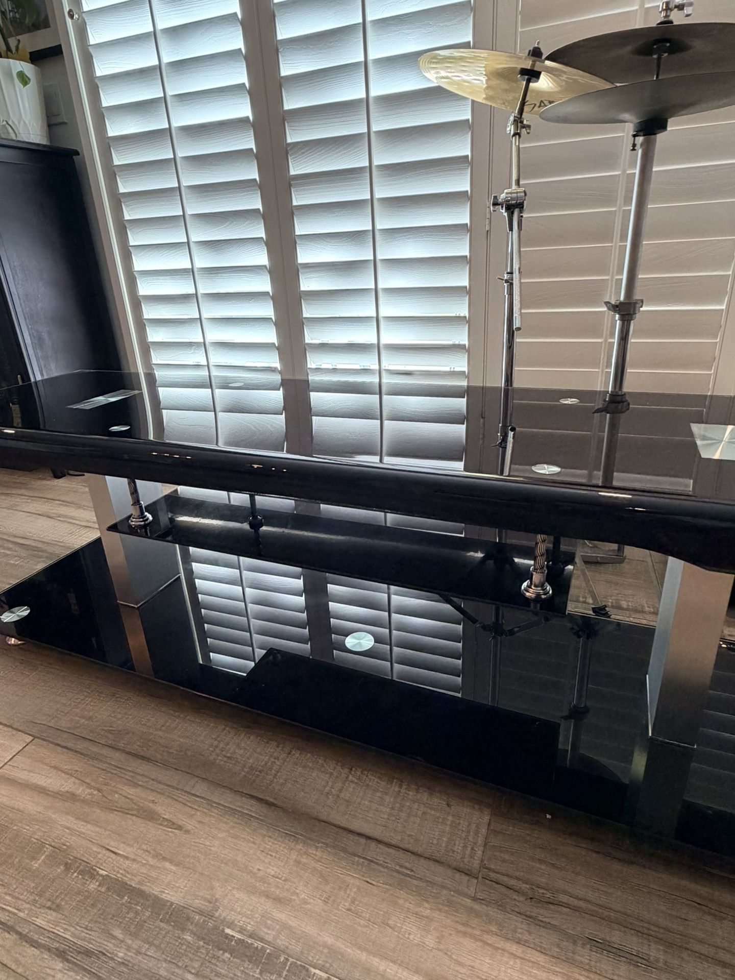 Sleek Black TV Stand