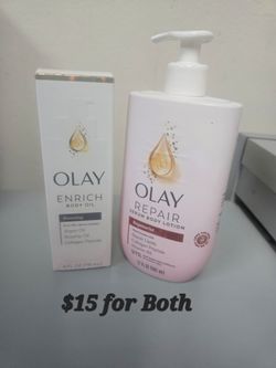 Olay Enrich Body Oil & Repair Serum Body Lotion Bundle