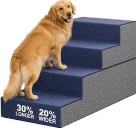 4-Step Foam Pet Stairs for Dogs