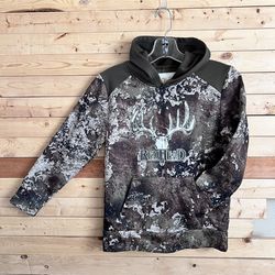 RedHead Brand Co. Camouflage Green hoody Pull Up Jacket Kids size L ( 10/12 )