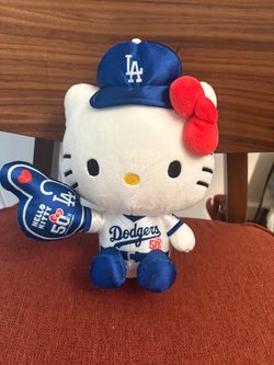 Los Angeles Dodgers Hello Kitty 50th Anniversary plush doll