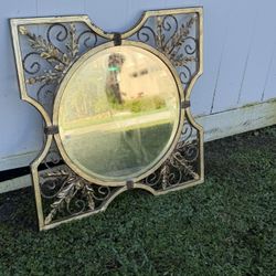 Beautiful Heavy Metal Wall Mirror 27 X 27
