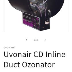 Uvonair CD Inline Duct Ozonator