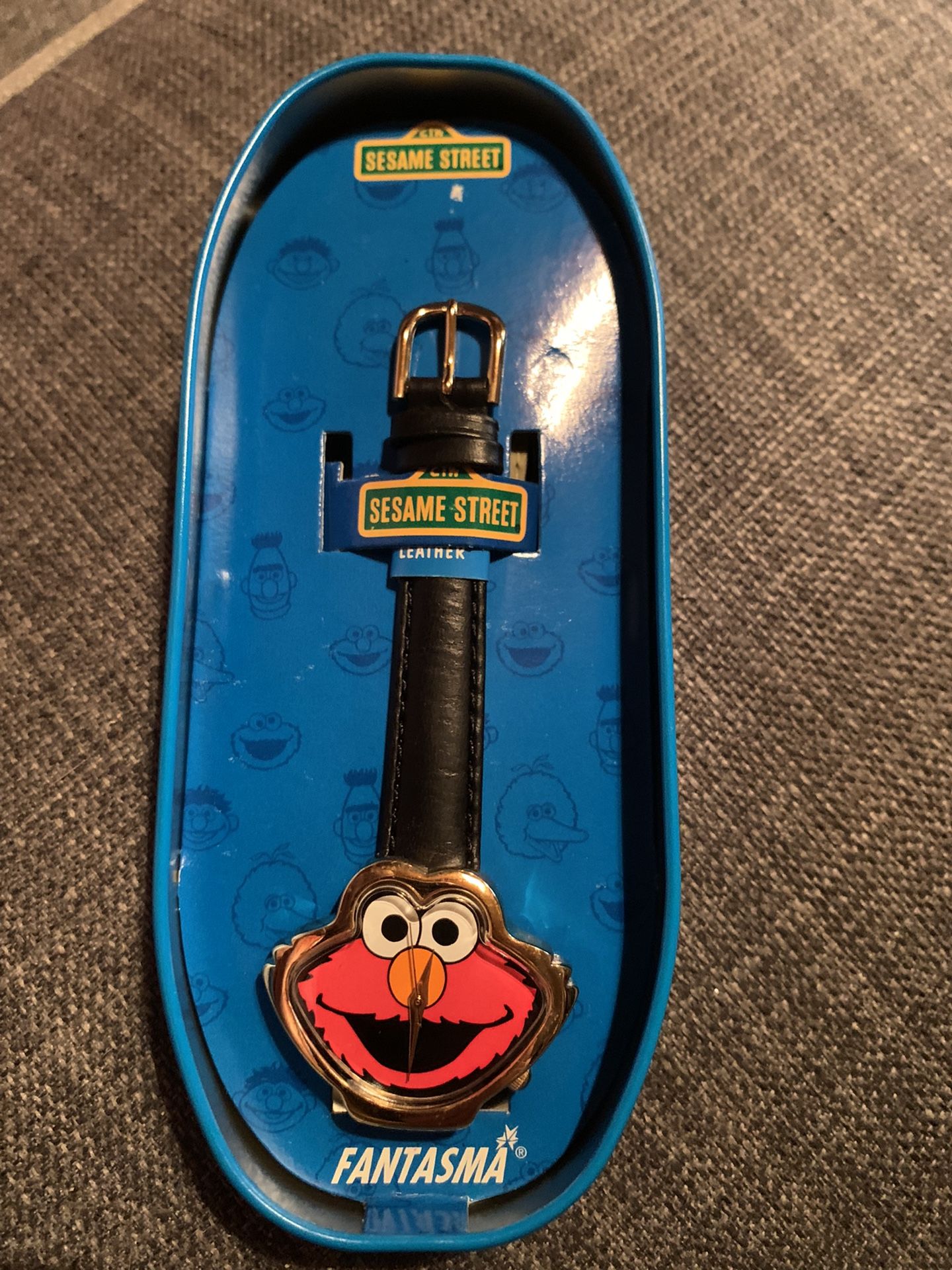 Vintage 1990s Elmo face watch by Fantasma new in box